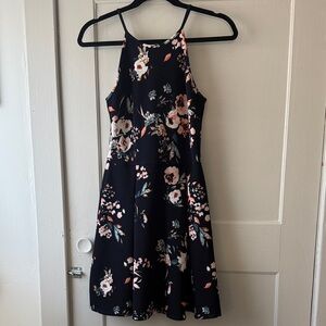 Soprano Navy and Peach Dress